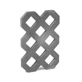 Műanyag gyeprács VD600+ 60x40x6 cm, szürke