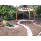 Műanyag kerti tipegő Ø 400 mm, szürke