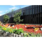 Műanyag kerítésléc 78x21 mm, 100 cm, kerekített végű, antracit