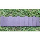 Műanyag paliszád "Orient", ~110x20 cm, kerítésléc profil, 78x21 mm, téglavörös / szürke