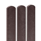 Műanyag kerítésléc 78x21 mm, 120 cm, kerekített végű, barna