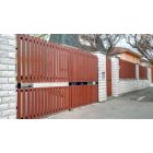 Műanyag kerítésléc 78x21 mm, 120 cm, kerekített végű, téglavörös