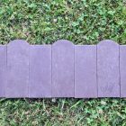 Műanyag paliszád "Orient", ~110x25 cm, kerítésléc profil, 78x21 mm, barna / antracit