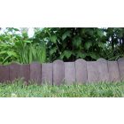 Műanyag paliszád "Orient", ~110x25 cm, kerítésléc profil, 78x21 mm, téglavörös / szürke