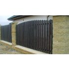 Műanyag kerítésléc 78x21 mm, 60 cm, kerekített végű, antracit