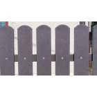 Műanyag kerítésléc 78x21 mm, 80 cm, kerekített végű, szürke