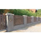 Műanyag kerítésléc 78x21 mm, 98 cm, sík végű, barna