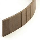 Műanyag paliszád "Kerítés", ~117x30 cm, kerítésléc profil, 78x21 mm, barna / antracit