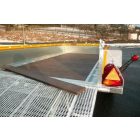 Műanyag hajópadló, lambéria záróelem 132x32 mm, 150 cm, antracit