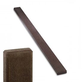   Műanyag pad elem - ülőke, háttámla, 120x40 mm, 100 cm, barna