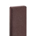 Műanyag pad elem - ülőke, háttámla, 120x40 mm, 120 cm, barna