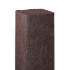 Műanyag profil 92x92 mm, 200 cm, "gyémánt" végű, barna