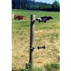 Műanyag oszlop, karó, kör alapú cölöp Ø 50 mm, 130 cm, barna