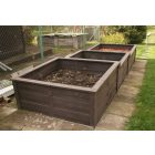 Kerítés lemez, hangfogó, magaságyás és komposztláda elem 1500x800x30 mm, barna