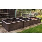 Kerítés lemez, hangfogó, magaságyás és komposztláda elem 2000x800x30 mm, barna