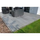 Műanyag bordázott teraszlap, stégburkolat 140x30 mm, 150 cm, szürke