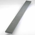 Műanyag bordázott teraszlap, stégburkolat 140x30 mm, 150 cm, barna