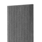 Műanyag bordázott teraszlap, stégburkolat 330x30 mm, 150 cm, barna