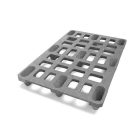 Műanyag szállító raklap 120x80 cm, T09, vegyesszín