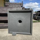 Műanyag kerti zuhanytálca 70x70x7 cm, szürke