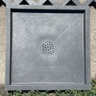 Műanyag kerti zuhanytálca 70x70x7 cm, szürke