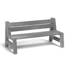 Műanyag pad "SOFIE", 75 X 91 cm, 150 cm, szürke - barna