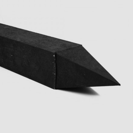 Műanyag oszlop, karó, cölöp négyzet alapú, 90*90 mm, 230 cm, szürke