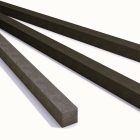 Műanyag oszlop, karó, cölöp négyzet alapú, 90*90 mm, 230 cm, szürke