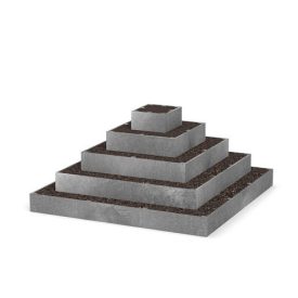 Műanyag földieper, szamóca piramis