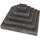 Műanyag földieper, szamóca piramis