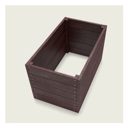 Műanyag magaságyás - Barna színben - 100x150x40