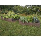 Műanyag magaságyás - Barna színben - 120x120x40