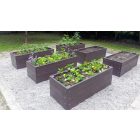 Műanyag magaságyás - Szürke színben - 75x100x27